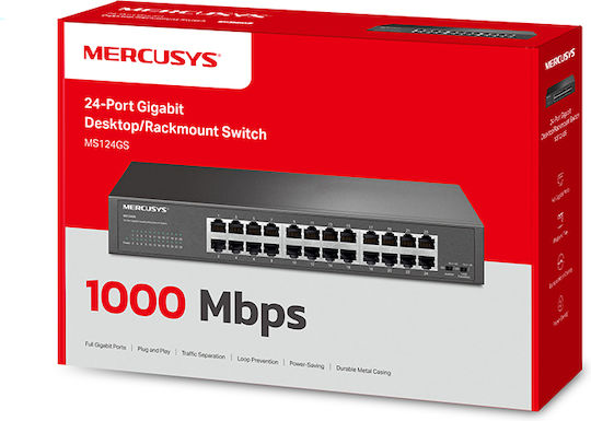 Mercusys MS124GS Unmanaged L2 Switch με 24 Θύρες Ethernet - Image 3