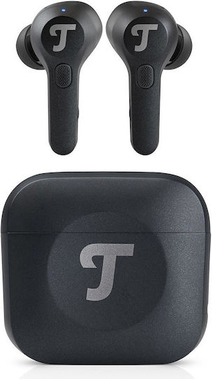Teufel Airy TWS Pro In-ear Bluetooth Handsfree Ακουστικά με Αντοχή στον Ιδρώτα και Θήκη Φόρτισης Μαύρα