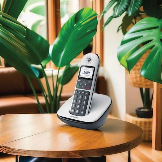 Motorola CD5001 Ασύρματο Τηλέφωνο Γκρι - Image 6
