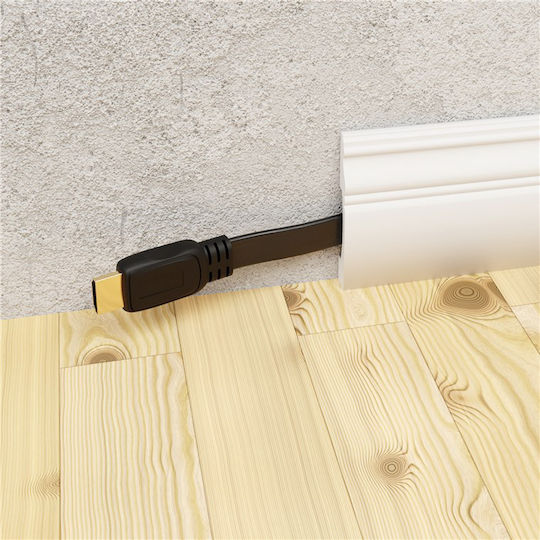 Goobay HDMI 2.1 Flat Cable HDMI male - HDMI male 2m Χρυσό 77135 - Image 2
