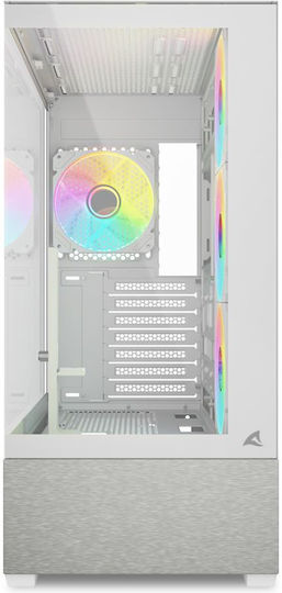 Sharkoon AK7 ARGB Gaming Midi Tower Κουτί Υπολογιστή με Πλαϊνό Παράθυρο Λευκό - Image 2