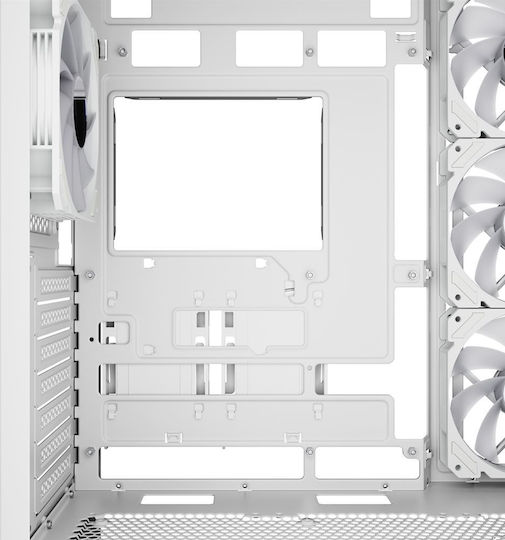 Sharkoon AK7 ARGB Gaming Midi Tower Κουτί Υπολογιστή με Πλαϊνό Παράθυρο Λευκό - Image 9