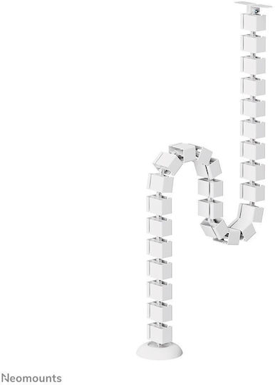 Neomounts Cable Spine Organizer Sit Stand Desk Frames Screw Mounted White - Image 4