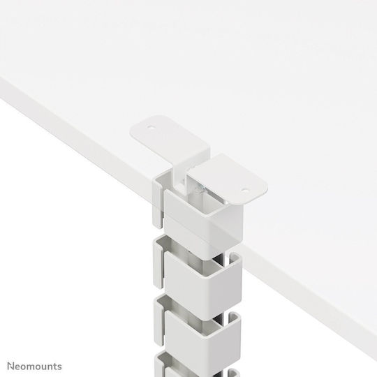 Neomounts Cable Spine Organizer Sit Stand Desk Frames Screw Mounted White - Image 6