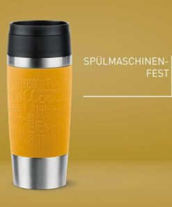 Alternative view of Emsa Handled Tumbler Θερμός Ανοξείδωτο 360ml Mustard Yellow με Καλαμάκι και Λαβή N20208