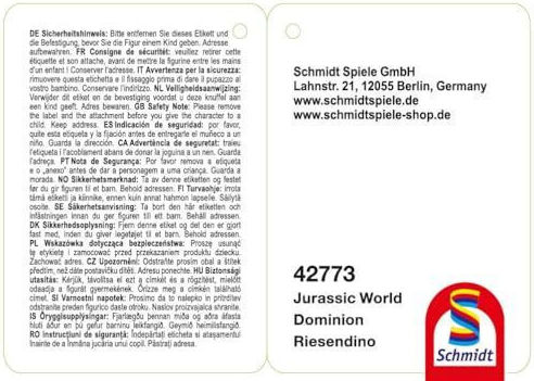 Schmidt Spiele Λούτρινος Δεινόσαυρος Giganotosaurus 26 εκ. 42773 - Image 2