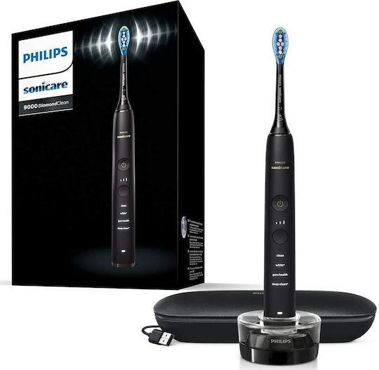 Philips Sonicare DiamondClean 9000 Ηλεκτρική Οδοντόβουρτσα με Αισθητήρα Πίεσης και Θήκη Ταξιδίου Μαύρη - Image 6