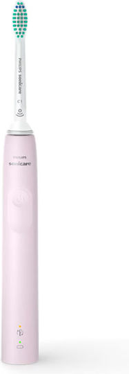 Philips Sonicare 3100 Ηλεκτρική Οδοντόβουρτσα με Χρονομετρητή και Αισθητήρα Πίεσης Black / Sugar Rose Διπλή Συσκευασία - Image 8