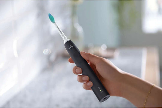 Philips Sonicare 3100 Ηλεκτρική Οδοντόβουρτσα με Χρονομετρητή και Αισθητήρα Πίεσης Black / Sugar Rose Διπλή Συσκευασία - Image 7