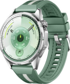 Alternative view of Huawei Watch GT 6 Stainless Steel 46mm Αδιάβροχο με Παλμογράφο (Green Woven)