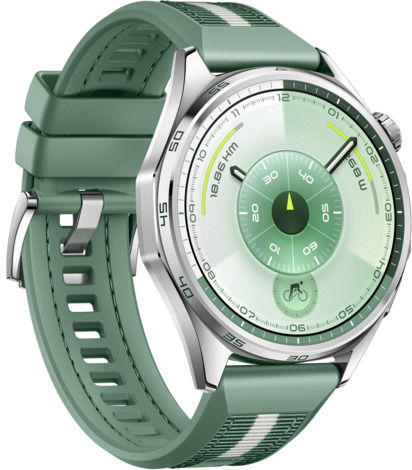 Huawei Watch GT 6 Stainless Steel 46mm Αδιάβροχο με Παλμογράφο (Green Woven) - Image 3