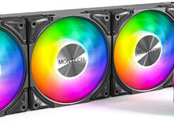 Montech HyperFlow Υδρόψυξη Επεξεργαστή Τριπλού Ανεμιστήρα 120mm για Socket AM4/AM5/1700/1200/115x με ARGB Φωτισμό Λευκή