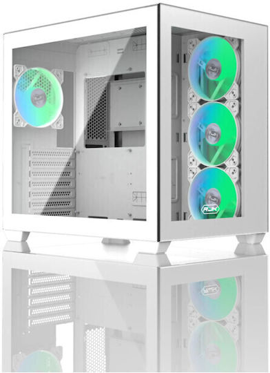 Raijintek Paean C7 TG4 Gaming Midi Tower Κουτί Υπολογιστή με Πλαϊνό Παράθυρο και RGB Φωτισμό Λευκό - Image 6