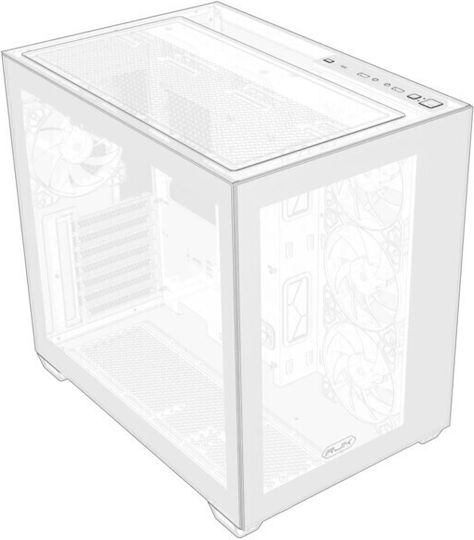Raijintek Paean C7 TG4 Gaming Midi Tower Κουτί Υπολογιστή με Πλαϊνό Παράθυρο και RGB Φωτισμό Λευκό - Image 8