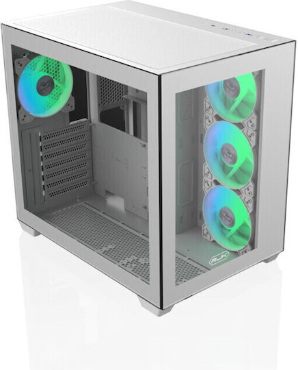 Raijintek Paean C7 TG4 Gaming Midi Tower Κουτί Υπολογιστή με Πλαϊνό Παράθυρο και RGB Φωτισμό Λευκό - Image 10