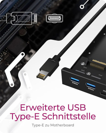Icy Box USB Front Panel (IB-HUB1419-I3) - Image 8