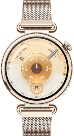 Huawei Watch GT 6 Stainless Steel 41mm Αδιάβροχο με Παλμογράφο (Gold Milanese) - Image 3