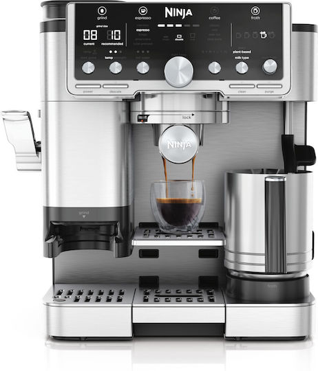 Ninja Luxe Cafe Pro Series Αυτόματη Μηχανή Espresso 1650W Πίεσης 15bar για Cappuccino με Μύλο Άλεσης Καφέ - Image 2