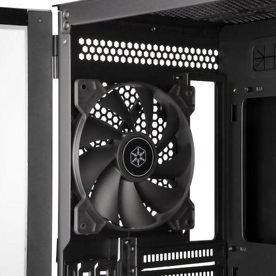 Silverstone Seta H1 Gaming Midi Tower Κουτί Υπολογιστή με Πλαϊνό Παράθυρο και RGB Φωτισμό Μαύρο - Image 3