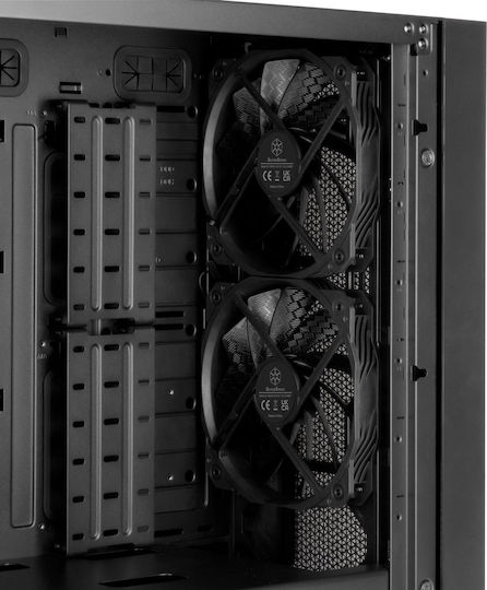 Silverstone Seta H1 Gaming Midi Tower Κουτί Υπολογιστή με Πλαϊνό Παράθυρο και RGB Φωτισμό Μαύρο - Image 4