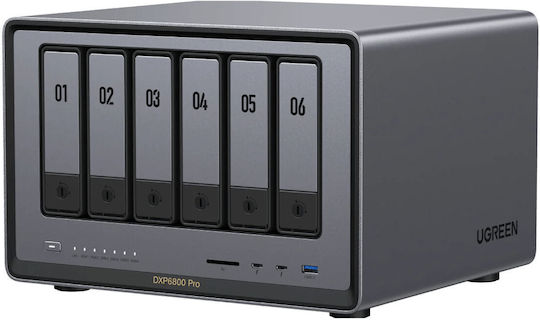 Ugreen DXP6800 Pro NAS Tower με 6 θέσεις για M.2 και 2 θύρες Ethernet - Image 2