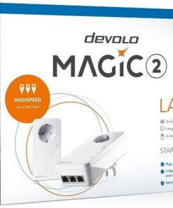 Alternative view of Devolo Magic 2 LAN Triple (8510) Powerline Διπλού Kit για Ενσύρματη Σύνδεση με Passthrough Πρίζα και 3 Θύρες Gigabit Ethernet