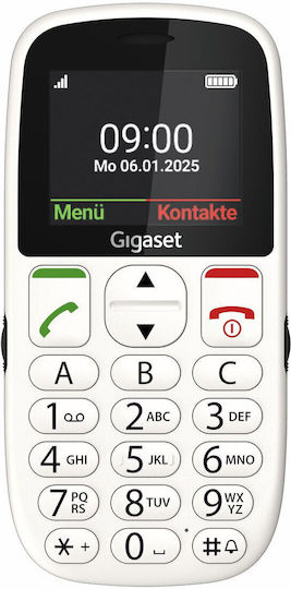 Gigaset GL395 Dual SIM Κινητό με Μεγάλα Κουμπιά Λευκό - Image 3