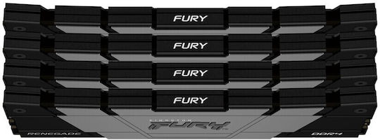 Kingston Fury Renegade DDR4 128GB RAM με 4x32GB Modules και Ταχύτητα 3600 για Desktop KF436C18RB2K4/128 - Image 4