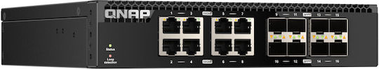 QNap QSW-3216R-8S8T Unmanaged L2 Switch με 8 Θύρες Ethernet - Image 2