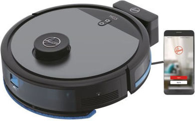 Hoover HG2 Turbo Slim Σκούπα Ρομπότ για Σκούπισμα & Σφουγγάρισμα με Wi-Fi Γκρι