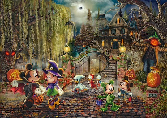 Mickey Mouse & Minnie Halloween Puzzle 2D 1000pcs - Image 2