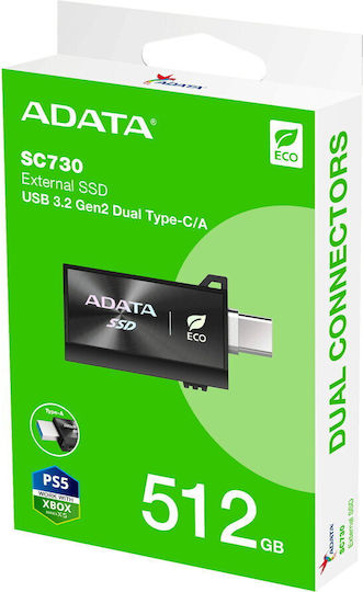 Adata USB-C Εξωτερικός SSD 512GB 2.5" Μαύρο - Image 5