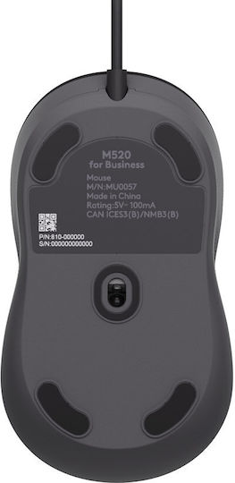 Logitech Signature M520 for Business Ενσύρματο Ποντίκι Μαύρο - Image 4