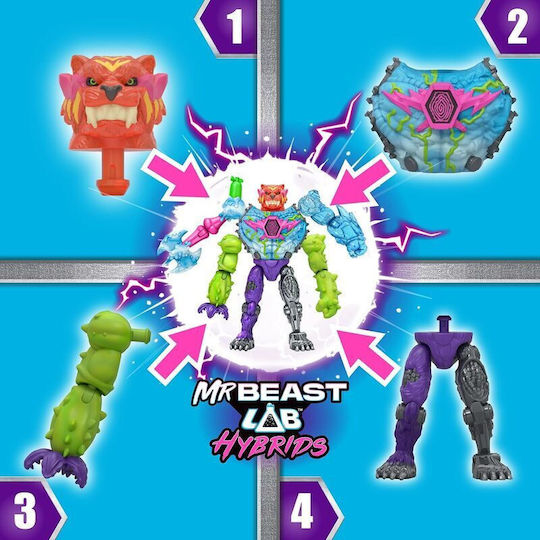 Mr Beast Lab Hybrids Figure 5-pack Hyper Fusion Lab 3 Cm - Image 3