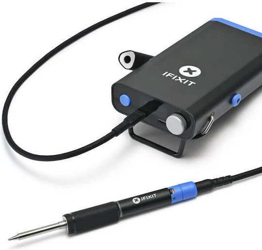Ifixit Fixhub Power Series Tragbare Lötstation Schwarz Blau 100 Watt Usb-c Powerstation - Image 3