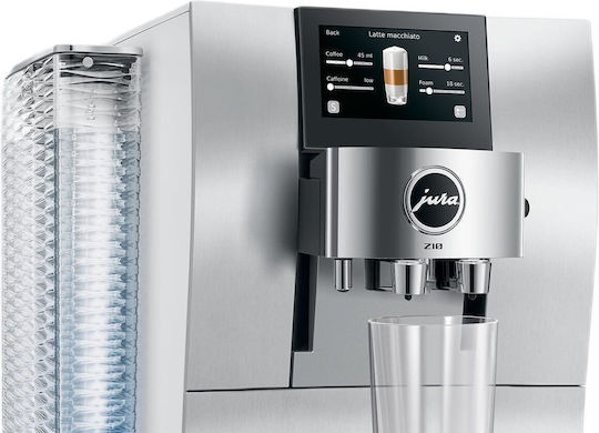 Jura Z10 Αυτόματη Μηχανή Espresso Εντοιχιζόμενη 1450W Πίεσης 15bar για Cappuccino με Μύλο και Wi-Fi Ασημί - Image 3