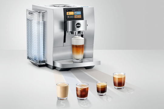 Jura Z10 Αυτόματη Μηχανή Espresso Εντοιχιζόμενη 1450W Πίεσης 15bar για Cappuccino με Μύλο και Wi-Fi Ασημί - Image 6