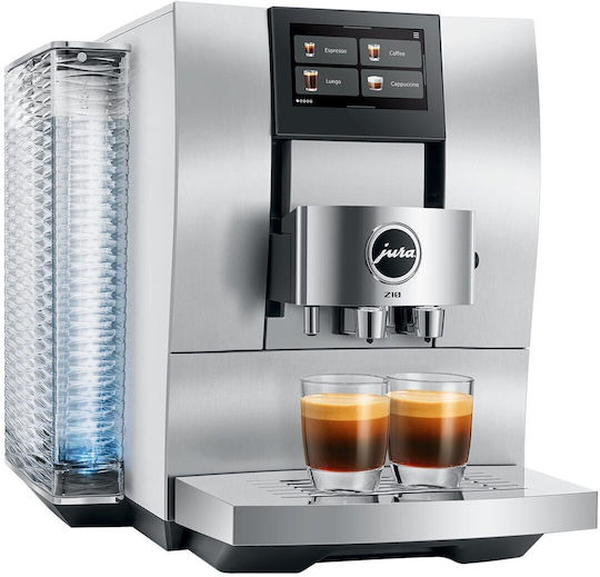 Jura Z10 Αυτόματη Μηχανή Espresso Εντοιχιζόμενη 1450W Πίεσης 15bar για Cappuccino με Μύλο και Wi-Fi Ασημί - Image 9
