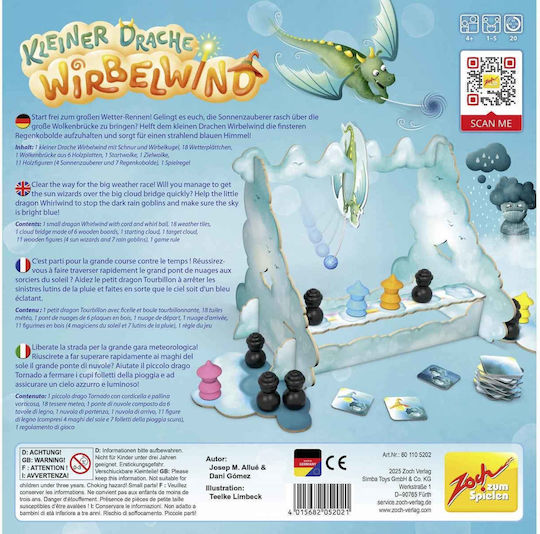 Επιτραπέζιο Παιχνίδι Kleiner Drache Wirbelwind για 1-5 Παίκτες 4+ Ετών ZOC05202 (EN) Zoch Verlag - Image 2