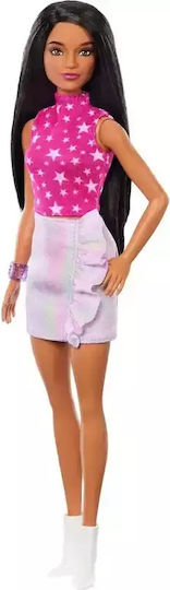 Barbie Fashionistas Κούκλα Fashionistas Rock Pink And Metallic για 3+ Ετών FBR37 - Image 3