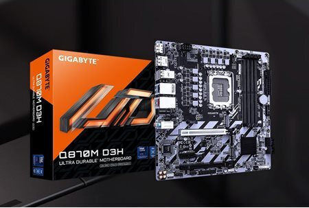 Gigabyte Q870M D3H Motherboard Micro ATX με Intel 1851 Socket