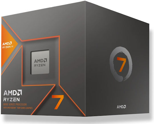 AMD Ryzen 7 8700G 4.2GHz Επεξεργαστής 8 Πυρήνων για Socket AM5 σε Κουτί με Ψύκτρα