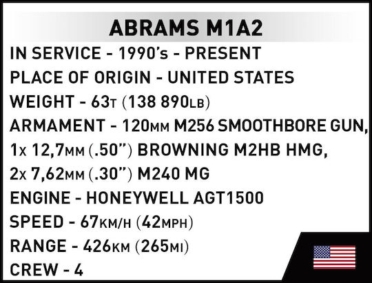 Cobi Τουβλάκια Abrams M1A2 για 6+ Ετών 174τμχ - Image 5