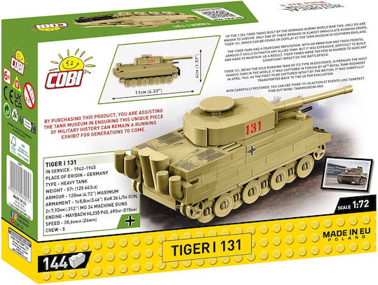 Cobi Τουβλάκια Tiger I 131 για 6+ Ετών 144τμχ - Image 4