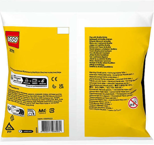 LEGO Τουβλάκια Play with Braille Bricks για 6+ Ετών 10τμχ 30711 - Image 3
