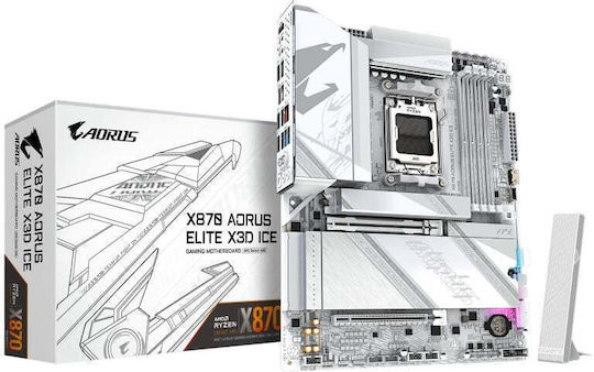 Gigabyte X870 Aorus Elite X3D Ice Motherboard ATX με AMD AM5 Socket