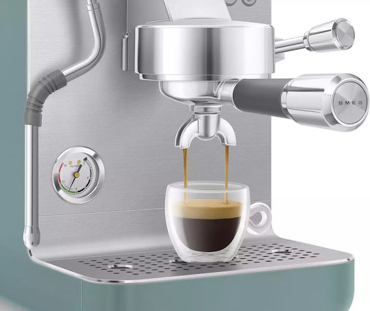 Smeg Μηχανή Espresso 1700W Πίεσης 15bar για Cappuccino Ασημί EMC02EGMEU - Image 7