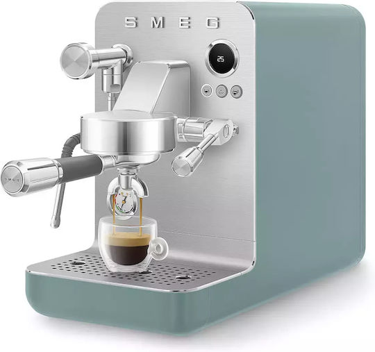 Smeg Μηχανή Espresso 1700W Πίεσης 15bar για Cappuccino Ασημί EMC02EGMEU - Image 8