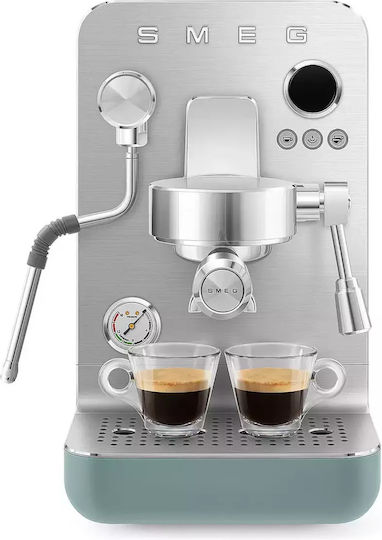 Smeg Μηχανή Espresso 1700W Πίεσης 15bar για Cappuccino Ασημί EMC02EGMEU - Image 9