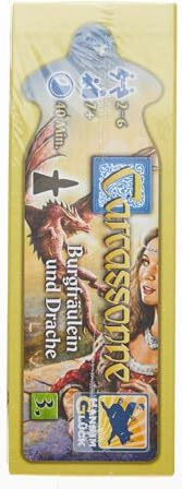 Επιτραπέζιο Παιχνίδι Carcassonne: Damsel and Dragon για 2-6 Παίκτες 7+ Ετών HIGD0103 (GER) Asmodee - Image 2